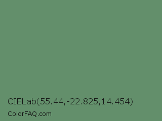 CIELab 55.44,-22.825,14.454 Color Image