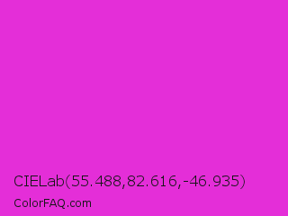 CIELab 55.488,82.616,-46.935 Color Image
