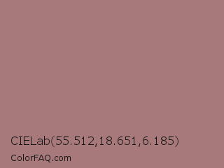 CIELab 55.512,18.651,6.185 Color Image