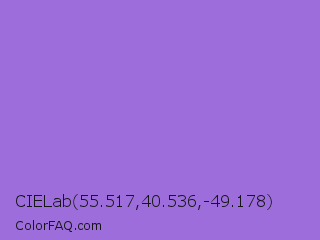 CIELab 55.517,40.536,-49.178 Color Image