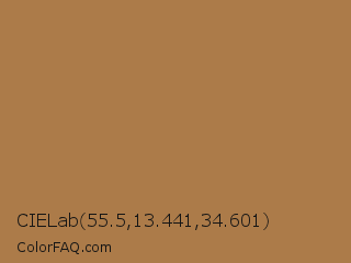 CIELab 55.5,13.441,34.601 Color Image