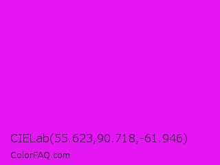 CIELab 55.623,90.718,-61.946 Color Image