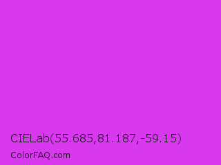 CIELab 55.685,81.187,-59.15 Color Image