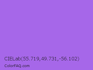 CIELab 55.719,49.731,-56.102 Color Image
