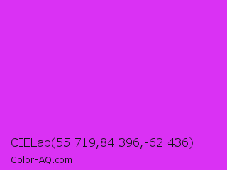 CIELab 55.719,84.396,-62.436 Color Image
