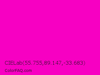 CIELab 55.755,89.147,-33.683 Color Image