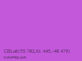 CIELab 55.782,61.445,-48.479 Color Image