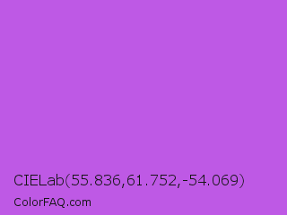 CIELab 55.836,61.752,-54.069 Color Image