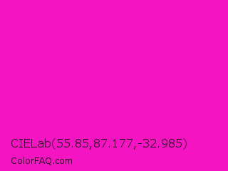 CIELab 55.85,87.177,-32.985 Color Image