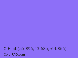 CIELab 55.896,43.685,-64.866 Color Image