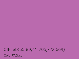 CIELab 55.89,41.705,-22.669 Color Image
