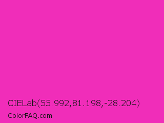 CIELab 55.992,81.198,-28.204 Color Image