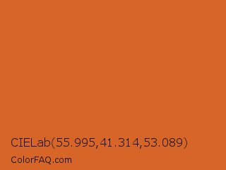 CIELab 55.995,41.314,53.089 Color Image