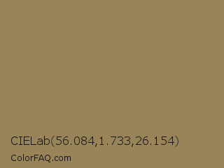 CIELab 56.084,1.733,26.154 Color Image