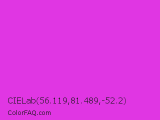 CIELab 56.119,81.489,-52.2 Color Image
