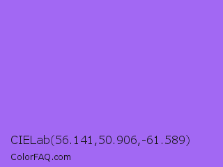 CIELab 56.141,50.906,-61.589 Color Image