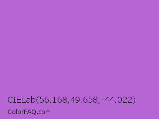 CIELab 56.168,49.658,-44.022 Color Image