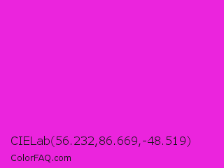 CIELab 56.232,86.669,-48.519 Color Image