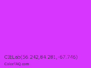 CIELab 56.242,84.281,-67.746 Color Image
