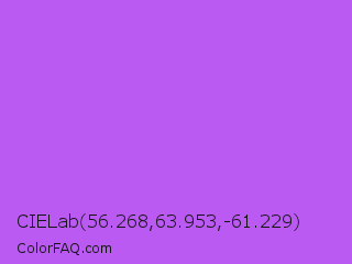 CIELab 56.268,63.953,-61.229 Color Image