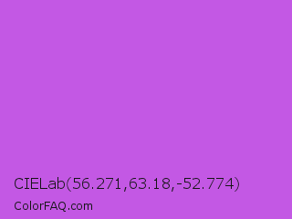 CIELab 56.271,63.18,-52.774 Color Image