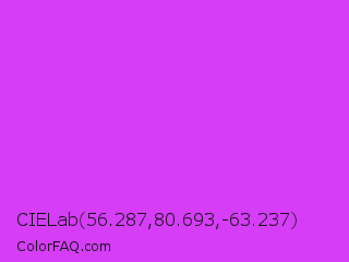 CIELab 56.287,80.693,-63.237 Color Image