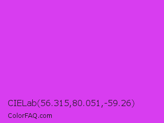 CIELab 56.315,80.051,-59.26 Color Image