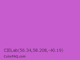 CIELab 56.34,58.208,-40.19 Color Image