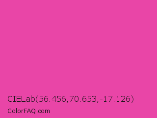 CIELab 56.456,70.653,-17.126 Color Image