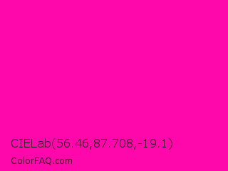 CIELab 56.46,87.708,-19.1 Color Image