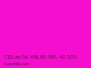 CIELab 56.498,89.585,-40.003 Color Image
