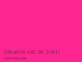 CIELab 56.4,81.38,-3.911 Color Image