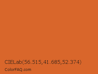 CIELab 56.515,41.685,52.374 Color Image