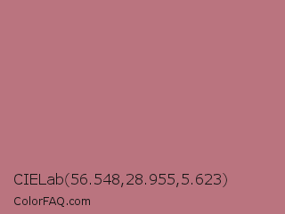 CIELab 56.548,28.955,5.623 Color Image