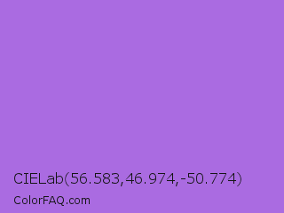 CIELab 56.583,46.974,-50.774 Color Image
