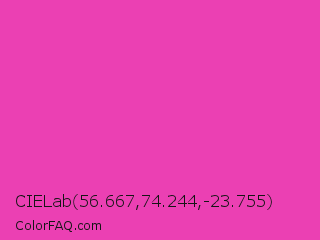 CIELab 56.667,74.244,-23.755 Color Image