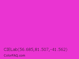 CIELab 56.685,81.507,-41.562 Color Image