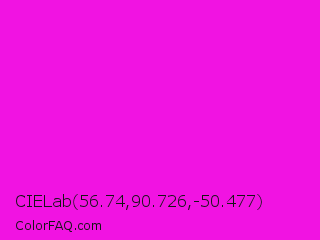CIELab 56.74,90.726,-50.477 Color Image