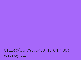 CIELab 56.791,54.041,-64.406 Color Image