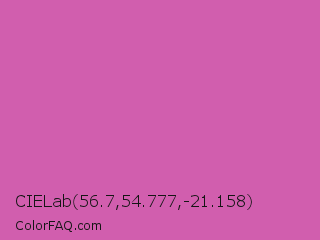CIELab 56.7,54.777,-21.158 Color Image