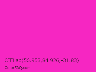 CIELab 56.953,84.926,-31.83 Color Image