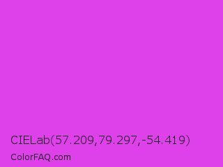 CIELab 57.209,79.297,-54.419 Color Image