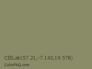 CIELab 57.21,-7.143,19.578 Color Image