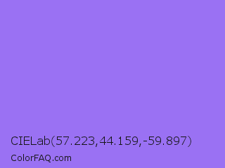 CIELab 57.223,44.159,-59.897 Color Image
