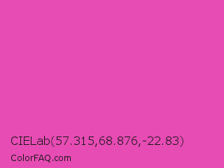 CIELab 57.315,68.876,-22.83 Color Image