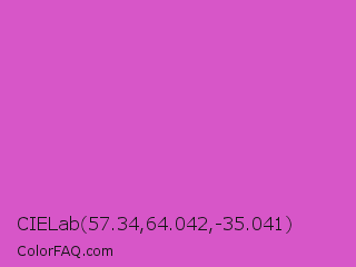 CIELab 57.34,64.042,-35.041 Color Image