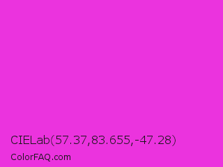 CIELab 57.37,83.655,-47.28 Color Image