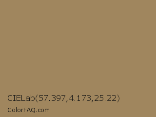 CIELab 57.397,4.173,25.22 Color Image