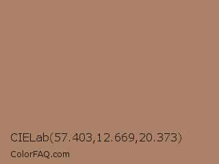 CIELab 57.403,12.669,20.373 Color Image