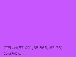 CIELab 57.421,68.865,-63.76 Color Image